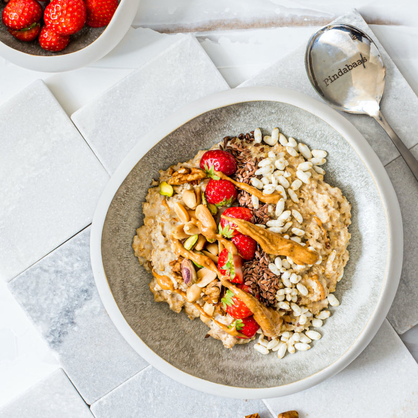 havermout bowl pindakaas
