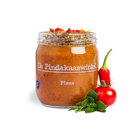 Einzigartige Special Erdnussbutter mit italienischen Kräutern und Tomatenflocken