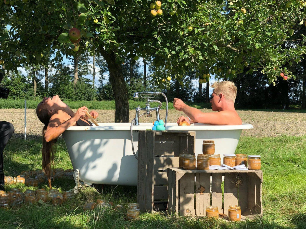 Bad met pindakaas